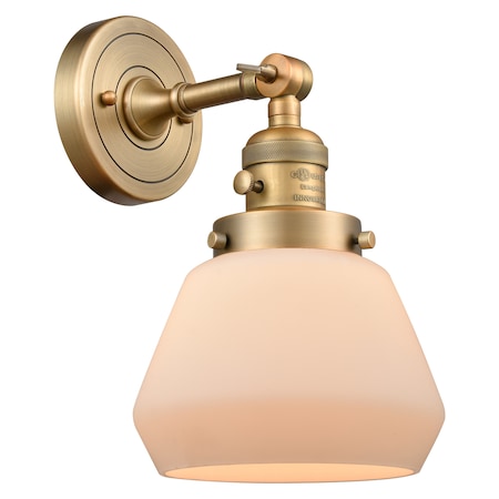 One Light Vintage Dimmable Led Sconce With A High-Low-Off Switch.